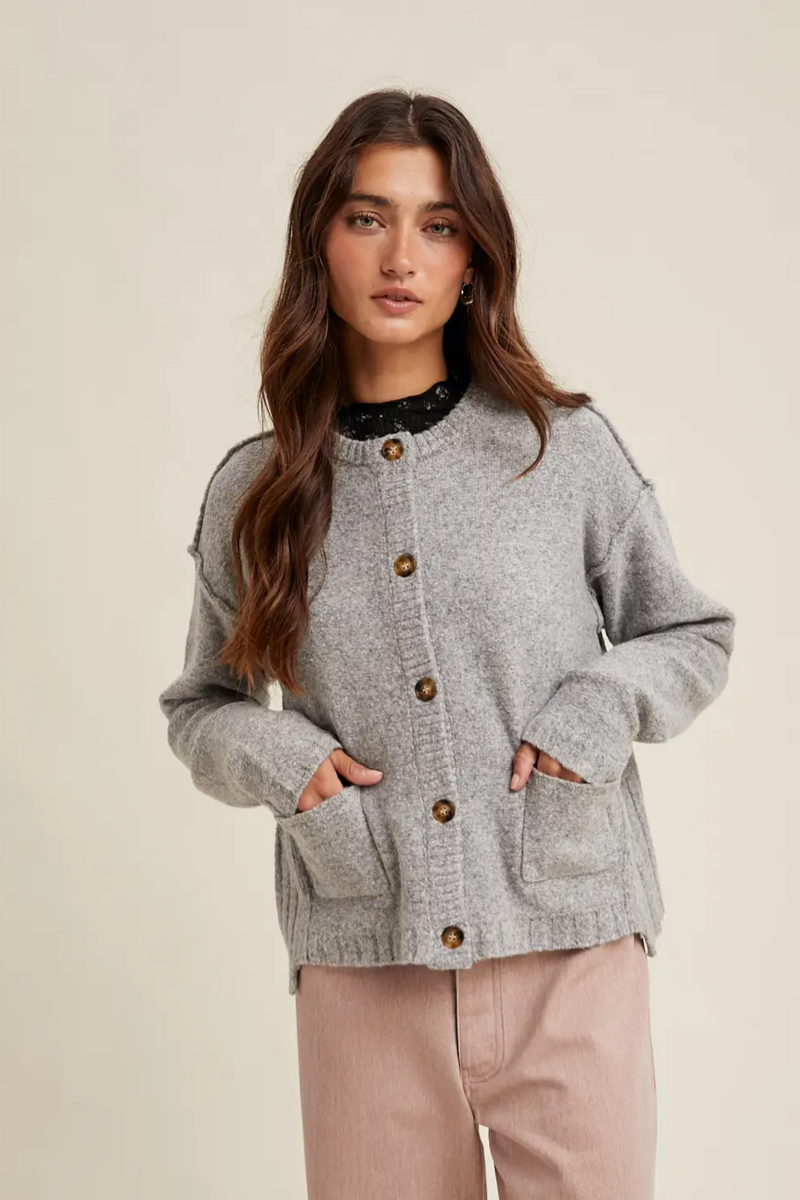 【Dime】Haze knit cardigan Dime Haze knit cardigan | sevenstore | REVERSIBLE