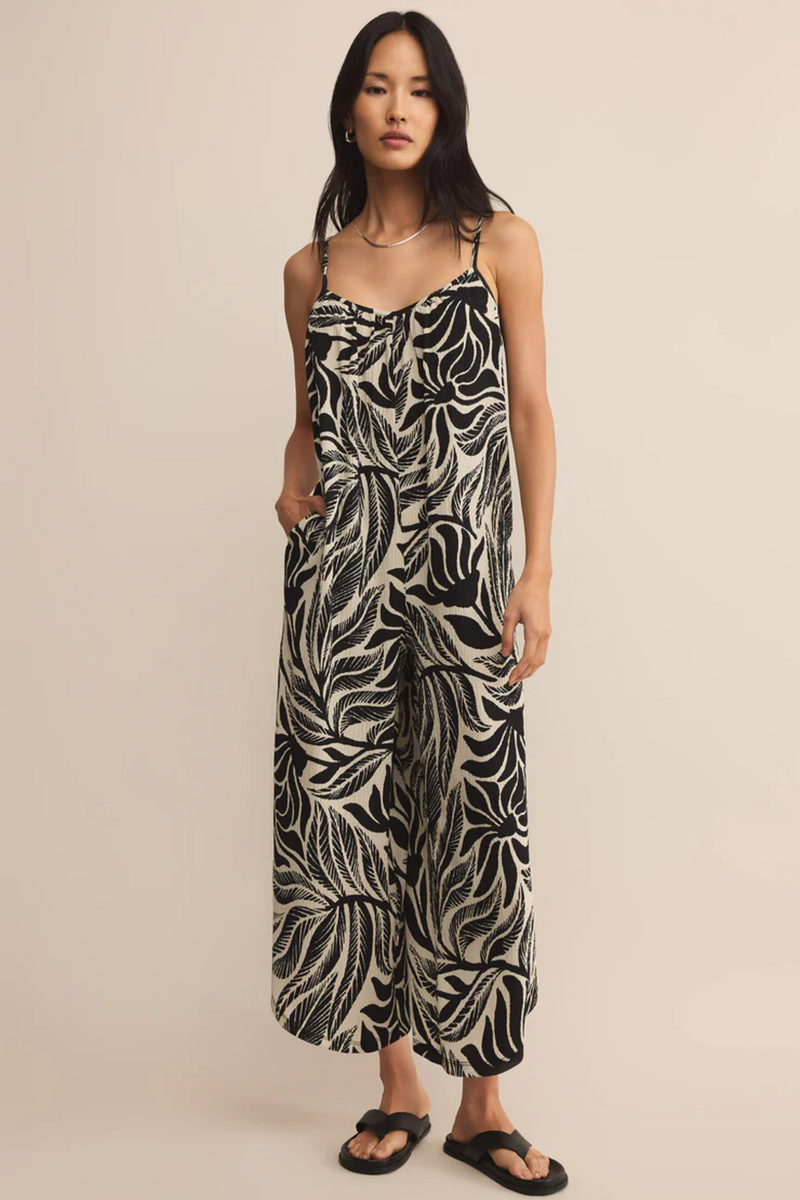 'S SOLEZIA[ソレジア] Belted Flare One-Piece Z Supply Flared Isla Leaf Jumpsuit – Elizabeth Boutique