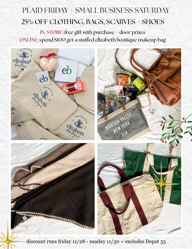 PLAID FRIDAY + SMALL BUSINESS SATURDAY WEEKEND