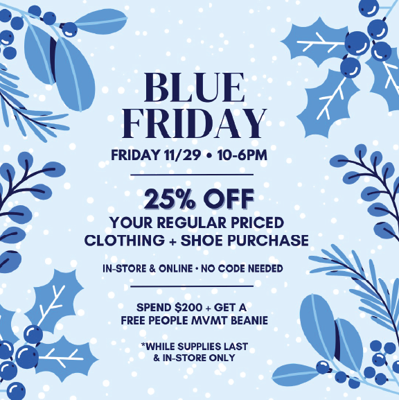 BLUE FRIDAY