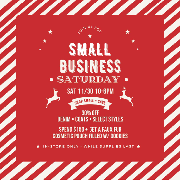 SMALL BUSINESS SATURDAY