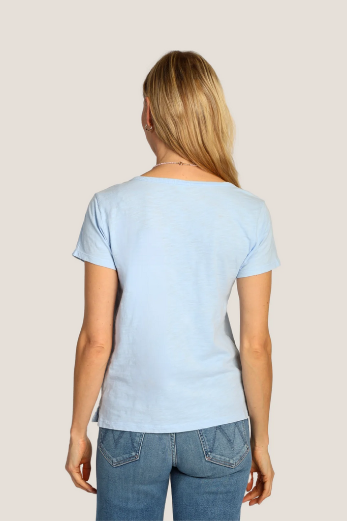 Dylan Modern Deep V-Tee Blue Jean