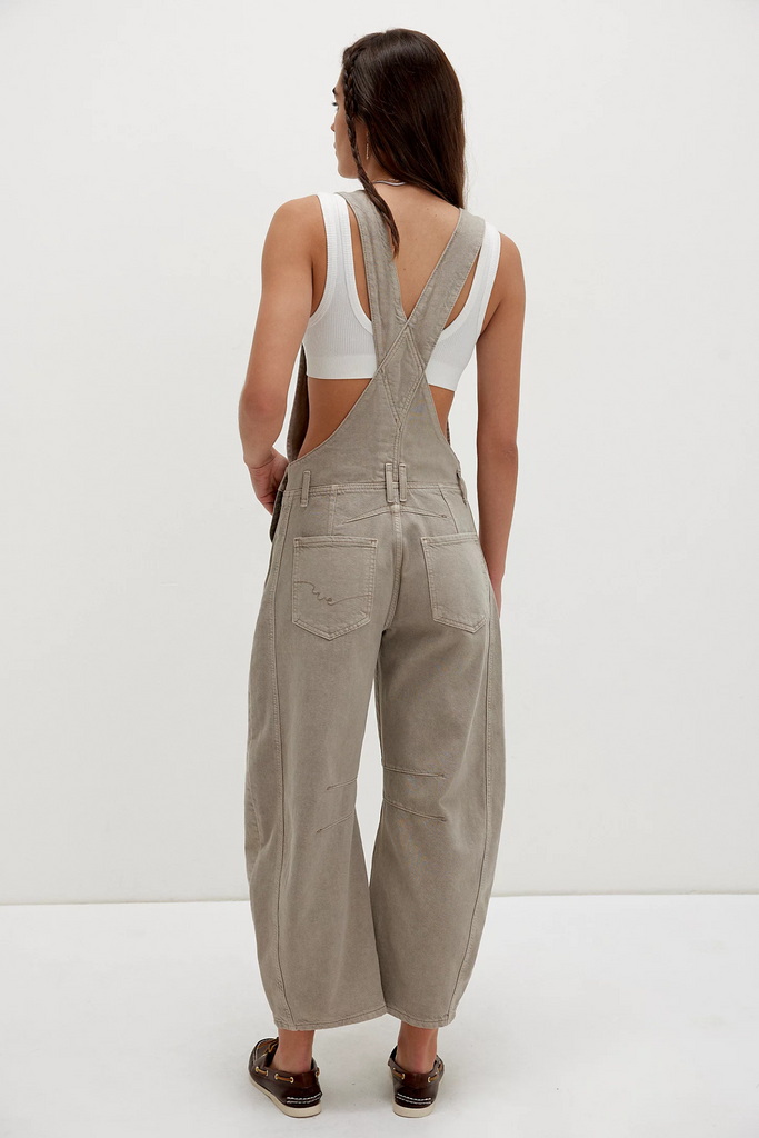 Free People Good Luck Barrel Overall