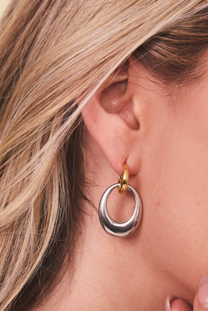 FYB Jewelry Petra Mixed Metal Hoops