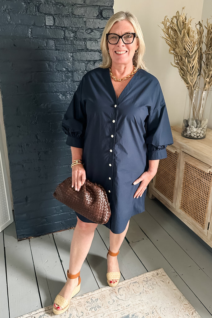 karen kane shirt dress Karen Kane Embroidered Shirt Dress