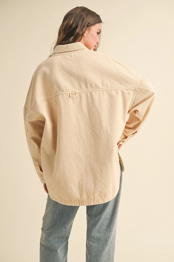 Miou Muse Denim Shirt Jacket