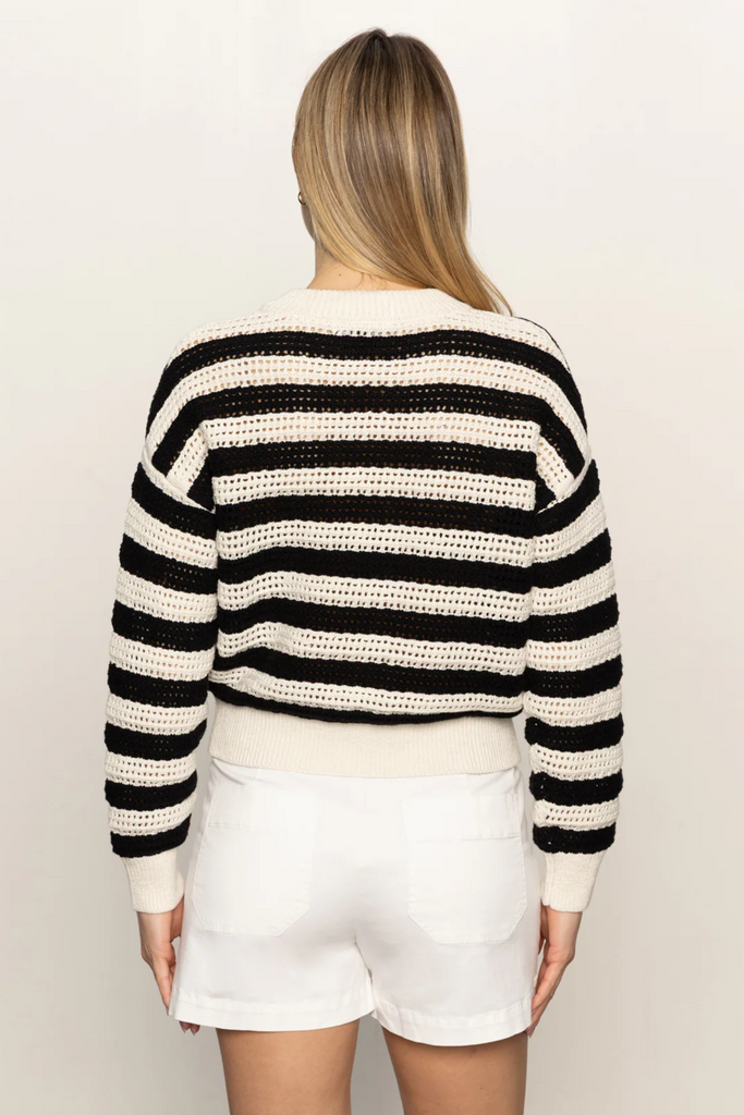 Sanctuary Open Knit Bomber