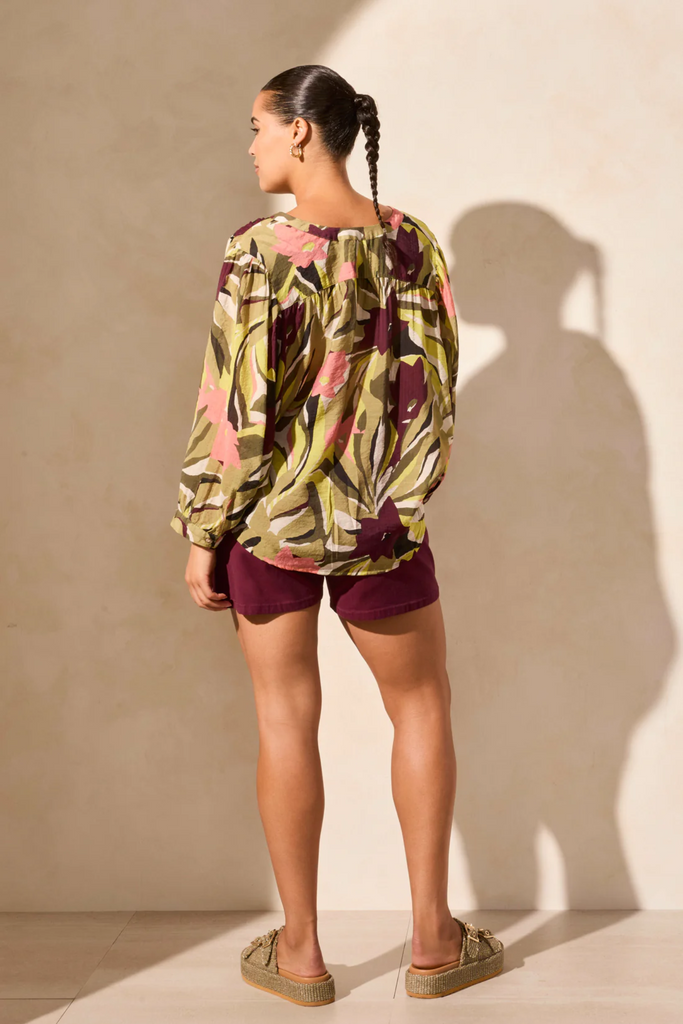 TRIBAL Flowy Dolman Sleeve Blouse