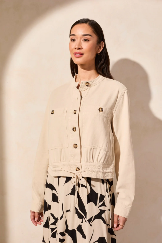 TRIBAL Jacket with Drawcord Hem
