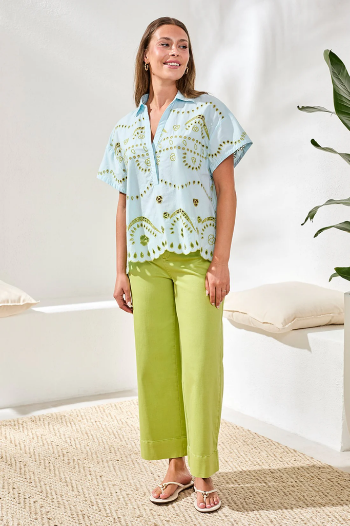 Tribal Pop Over Embroidered Blouse – Elizabeth Boutique