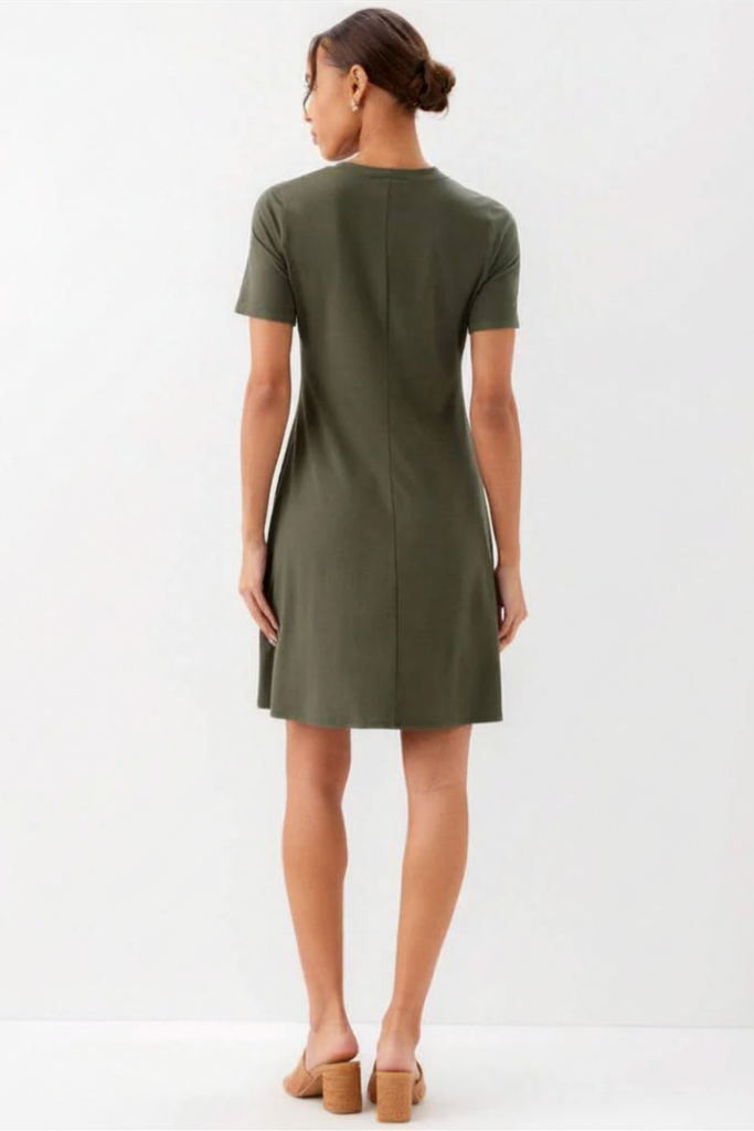Karen Kane Short Sleeve A-Line Dress – Elizabeth Boutique